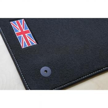 teileplus24 500-FBA Alfombrillas „Union Jack“ para Mini I 1 R50 53 2001-2006