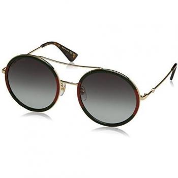 Gucci GG0061S 003 Yellow Unisex Sunglasses, Size: 56 MM, Gold Green and Red Gradient Metal - One Size