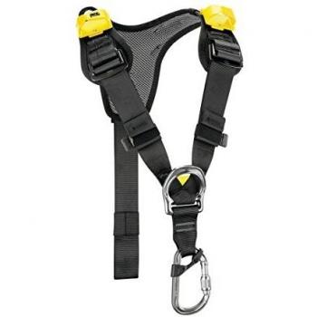 Petzl Top Black-Yellow Fall Protection Chest Harness 660g