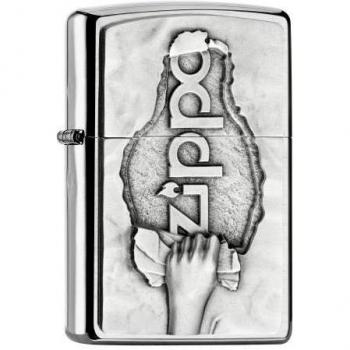 Zippo Encendedor, Cromado, Chrome Brushed