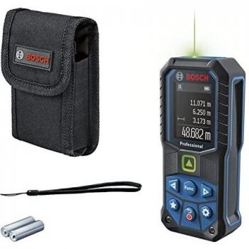 Bosch GLM 50-25G Professional Green Laser Distance Measurer 0.05-50m Range 2x AA Batteries Hand Strap Protective Pouch