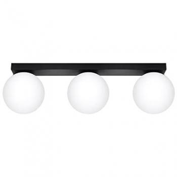 Plafón LED Sollux Moderno para Dormitorio y Salón - 50-60Hz ~220-230V G9 3x12W Negro