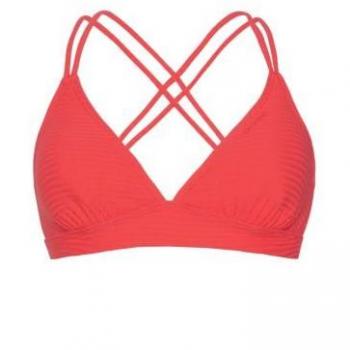 Top de bikini de triángulo Protest Mixsupera (Razzred) Mujer - Características: diseño triangular, color Razzred, adecuado para uso en playa y piscina, fabricado con materiales de secado rápido, soporte ligero, ajuste
