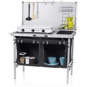 Cocina de camping Granada Campart Travel KI-0757 – Cocina completa – Bolsa de almacenamiento incluida
