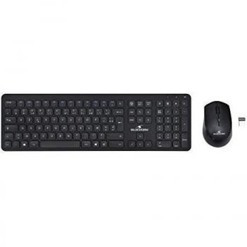 Bluestork Pack Easy Slim Teclado y Ratón RF Inalámbrico Negro - Layout AZERTY Francés
