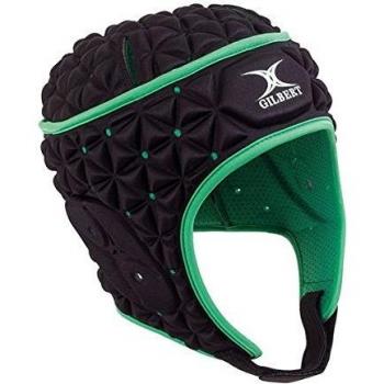 GILBERT Ignite Protector de cabeza adulto, Negro/Verde, S