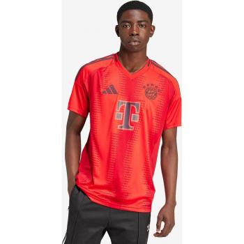 FC Bayern adidas Home Shirt 2024-25, Male, Red, Size: XXXL (48-50 Chest), Short Sleeve Jersey