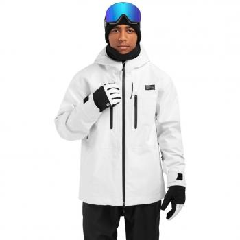 Chaqueta de esquí y nieve para hombre Siroko W5 Megeve Softshell Blanca XS