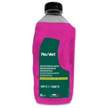 Anticongelante Refrigerante Feu Vert -30ºC G13 2L para coches VW, Seat y Skoda