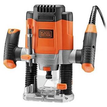 Fresadora Sumergible Black & Decker 1200W con Accesorios y Maletín 1/4