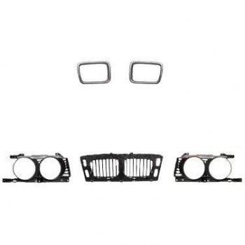 Rejilla delantera Van Wezel 0635411 para BMW Serie 5 E34 (1988-1995) - Izquierda, modelos 6 y 8 cilindros
