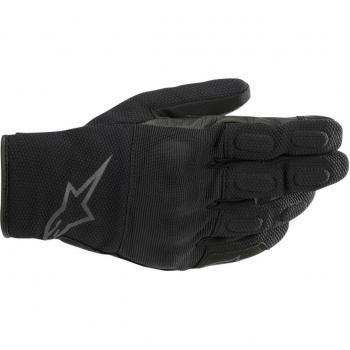 Guantes de Moto Alpinestars S Max Drystar - Impermeables, Protección de Nudillos, Certificados CE, Color Negro-Antracita