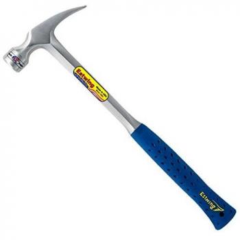 Estwing E3/20SM 20oz Straight Claw Framing Hammer, Milled Face, Shock Reduction Face