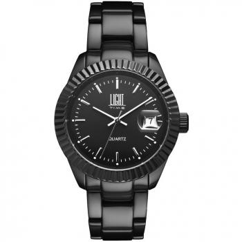 Light time quartz watch analogue display and aluminium strap l154ne