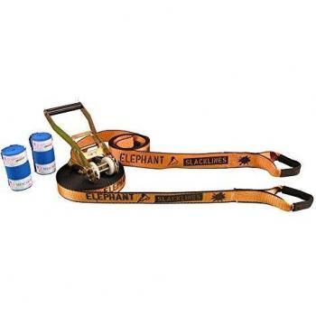 Elephant Slacklines Wing 3.5 Banda de Slackline, 12.5 m, Naranja