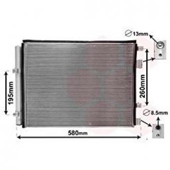 Condensador de Aire Acondicionado VAN WEZEL 82005396 - Alta Eficiencia y Rendimiento Optimizado