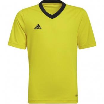 Camiseta de fútbol Adidas Entrada 22 Amarillo K, tipo: camiseta de entrenamiento para fútbol, características: manga corta, diseño para niños, color amarillo