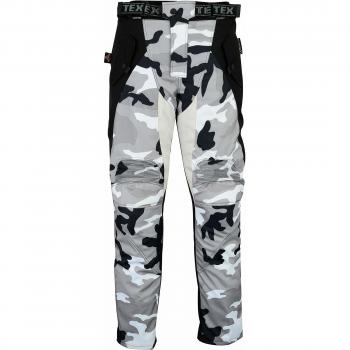 Pantalones de motorista con protector - Impermeables - Gris y camuflaje - Todas las tallas - W30 L30