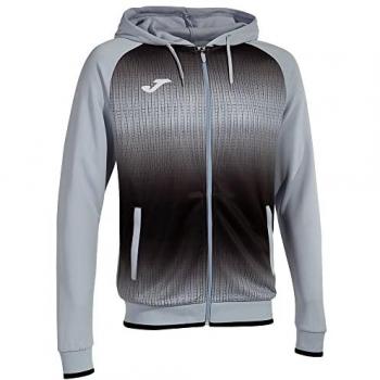 Chaqueta con capucha Joma Tiger V celeste negro para hombre y niño, incluye cremallera
