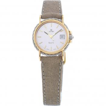 Reloj Tetra Mujer Analógico Cuarzo con Correa de Piel 114-R 23mm