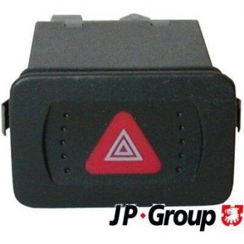 Interruptor intermitente de aviso JP GROUP 1196300400 con características de interruptor, funcionalidad de lámpara de advertencia, diseño específico para vehículos y compatibilidad con modelos seleccionados