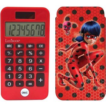 LEXIBOOK - Calculadora de bolsillo con tapa Ladybug