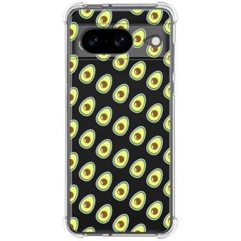 Funda Antigolpes de Silicona para Google Pixel 8 5G con Diseño de Aguacate