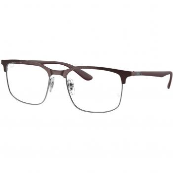 Ray-Ban RX6518 3162 Men's Brown Prescription Eyeglasses 57mm (Frame Only) - Blue Light Blocking Available