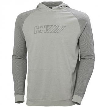 Sudadera con capucha Helly Hansen Lifa Tech Lite 2.0 para hombre, color gris beige, talla XL