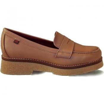 Pepe Menargues mujer mocasines planos 21101 vacuno taupe morado