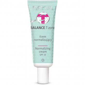 Crema de Día Normalizante FLOSLEK Balance T-Zone para Piel Mixta con SPF 10, 50ml, Crema BB Vegana, Base de Maquillaje para Imperfecciones