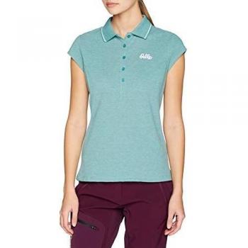 Odlo Polo para Mujer S/S Kumano, Mujer, Camisa de Polo, 550311-40273-S, Bayou Melange Lista de películas, S