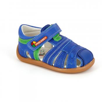 Pablosky 76046 - Zapatos con velcro  infantiles, color azul.verde, talla 19