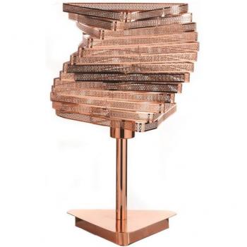 Lámpara de mesa CARTOCCIO Metal Cobre - Lámpara de mesa de diseño, material metal, acabado cobre