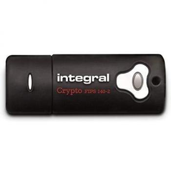 Integral INFD32GCRY3.0140-2 Crypto FIPS 140-2 32 GB USB 3.0 Flash Drive with 256 Bit AES Hardware Encryption
