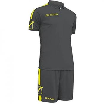 Givova Conjunto Deportivo Play para Hombre en Amarillo y Gris, Multicolor, Talla L