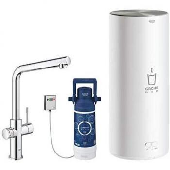 Grohe 30325001 30325001-GROHE Red Duo Monomando de fregadero y Calentador Tamaño L, Cromado
