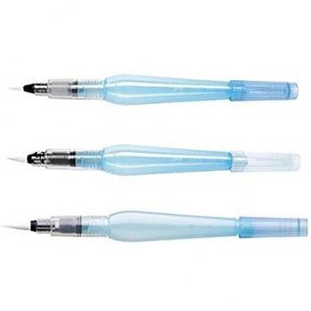 Pinceles con depósito de agua recargables