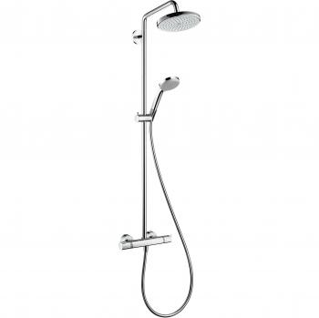 Hansgrohe 27185000 Sistema de Ducha, 5 Tipos de Chorro, Cromo, 220 mm