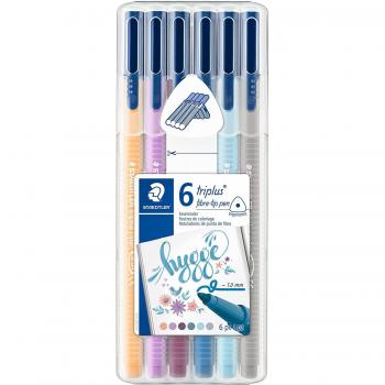 Staedtler Triplus Color 323 Pack de 6 Rotuladores de Punta Fina