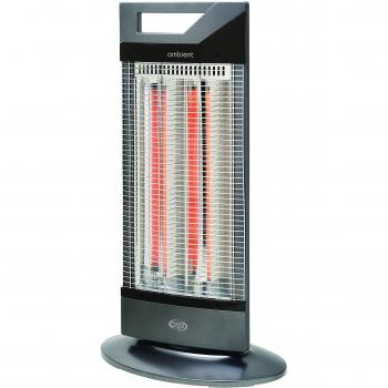 Argoclima Ambient Calefactor halógeno, 1000 W, Aluminio, Negro y gris