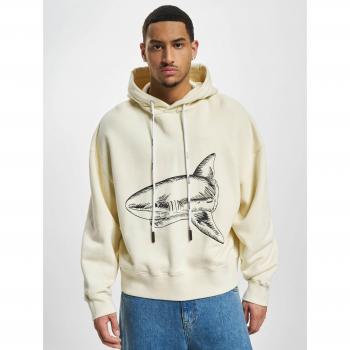Palm Angels Ivory XL Men's Cotton Split Shark Hoodie