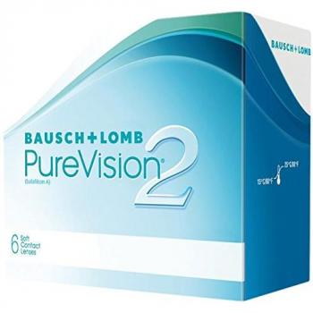 Lentes de Contacto Bausch & Lomb PureVision 2 -6 Uds, Dioptrías -10.00, Radio 8.6