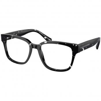 Prada PR A09VF Asian Fit 15O1O1 Men's Eyeglasses Tortoiseshell Size 55 - Frame Only with Blue Light Block Available