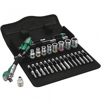 Wera 8100 SA 9 Zyklop Speed Multi-function Ratchet, Socket & Bit Set, 1/4 Drive, Imperial, 28pc, 05004019001