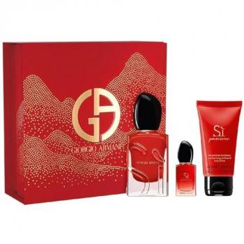 Giorgio Armani Sì Passione Women's Gift Set - Eau de Parfum 50ml + Eau de Parfum 7ml + Body Lotion 50ml