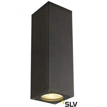 Aplique de Pared SLV Theo Up/Down, QPAR51, Antracita, Máx. 2x50W, IP44