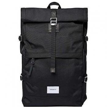 Sandqvist Bernt Black Leather Backpack
