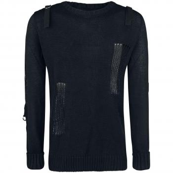 Vixxsin Ammo Top Jersey de Punto Negro S