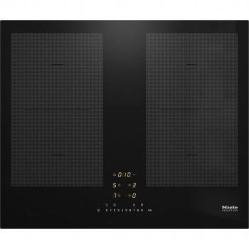 Miele KM 7465 FL Placa de Inducción Eléctrica con 4 Zonas PowerFlex, Color Negro